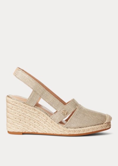 Women's Ralph Lauren Penelopie Metallic Espadrilles | 387156QMR